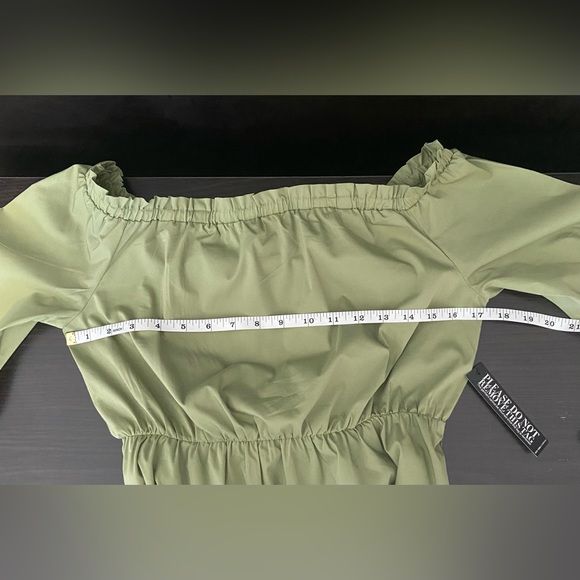 New York & Company - Off-The-Shoulder Poplin Balloon Dress (NWT) - Picture 6 of 8